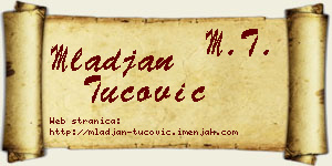 Mlađan Tucović vizit kartica